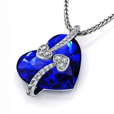 DEPHINI - Blue Heart Necklace