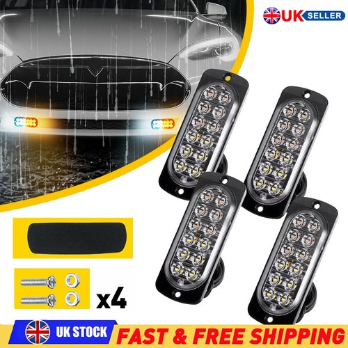 Amber white led - amber/white, license