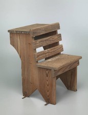 Wooden school desk with desk