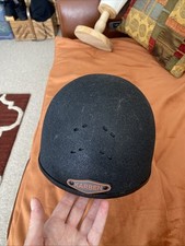 Karben Black Jockey Skull Hat Size 55 Pony Club Approved Pas 015 Vgc