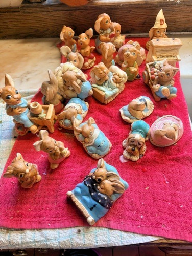 Pendelfin vintage rabbits - pendelfin,