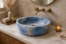 Blue Onyx Vessel Sink Luxury