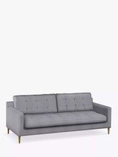 John Lewis Draper II Large 3 Seater Sofa Brushed Tweed Grey