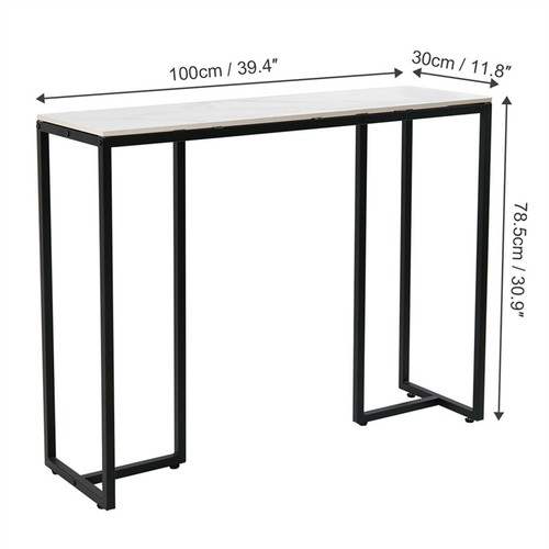 White marble console - marble, console/