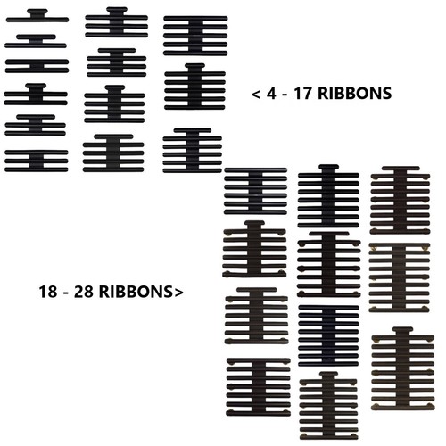Slide ribbon rack - on,
