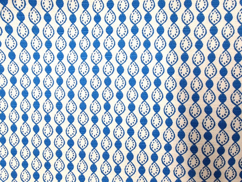 Large blue pip cotton fabric - blue,