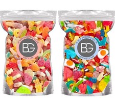 BG Pick & Mix Candy Sweeties Bundle Deal 2 X 800g Pouches, Fizzy & Non-Fizzy