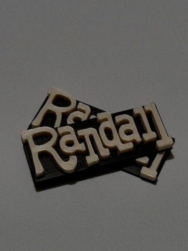 Randall name plate - plate,
