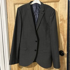 Mens Suit Jacket And Waistcoat - 42L - Next - Dark Grey - 