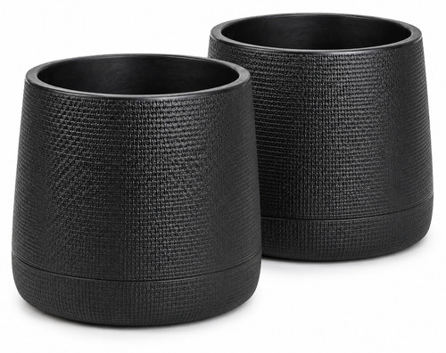Round plastic plant pot for - plastic,
