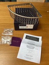 Samuel Heath N151 XL Deep Shower Basket in Brushed Stainless Steel Boxed