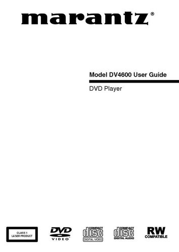 Marantz dv4600 dvd player - dv4600,