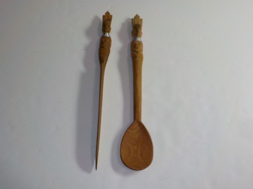 Vintage carved wood tribal - vintage,