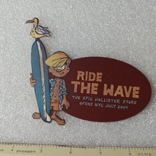 HOLLISTER EPIC Sticker Decal from opening of NYC Store in 2009