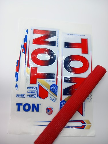 Cricket bat sticker embossed - cricket,