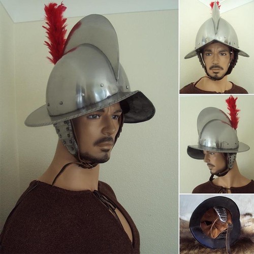 Spanish morion helmet with - spanish,