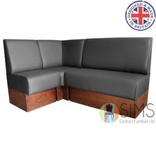 Modular plain back banquette - modular,