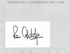 Ron Aldridge Signed White Card