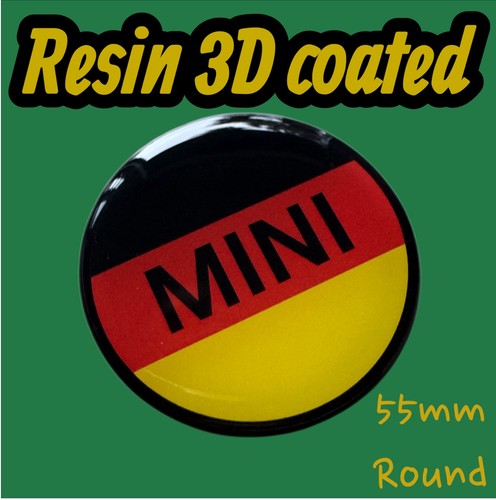 55mm round mini german flag - 55mm,