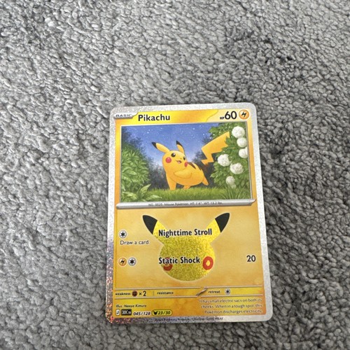 Pikachu 045 128 - 045/128, holo,