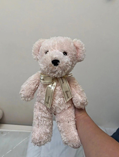 Harrods pink plush - teddy, bear