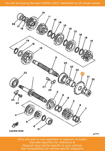 Yamaha sprocket drive - yamaha,
