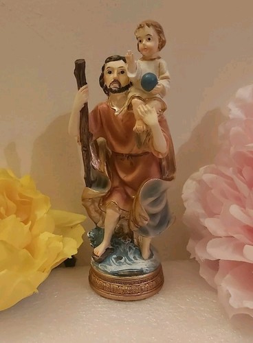 Saint christopher statue - saint, 5"(h)
