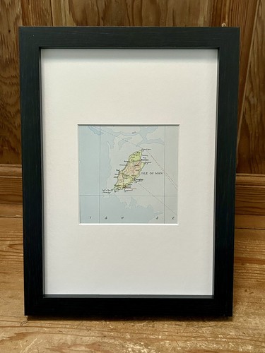 Vintage map isle man - map, of