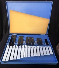 Vintage Metro Glockenspiel ~ Blue Case ~ Rare ~ Lovely Tone ~ Xylophone
