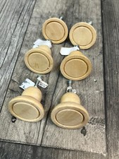 Anthropologie Home Sonali Wooden Knobs Set of 6 Drawer Handles Boho Decor