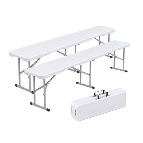 2pcs 6ft plastic - plastic, bench