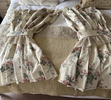 Vintage Dorma Croscill Chestnut Hill Lined Curtains & Matching Tie Backs