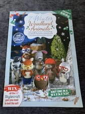 7 Winter Woodland Animals Knitting Pattern Booklet Very Good Condition