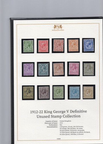 Kgv 1912 royal cypher set - 1912,