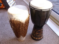 2 X DJEMBE DRUMS  40 CM   36