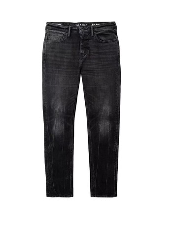 Men black denim jeans - black,