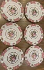 Royal Albert Lady Carlyle Vintage Bone China X6 Dinner Plates 26cm