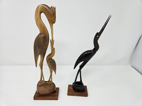 Vintage hand carved bird - vintage,