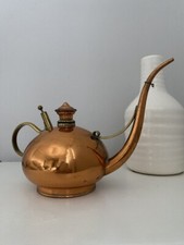 19C Antique Copper Oil Can by