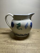 Ceramic Jug  Seahorse Shells Matchmaker Rosgill Staffs Spongeware