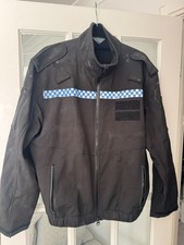 ⭐ GENUINE EX POLICE  JACKET WITH REMOVABLE LOGOS SIZE LARGE TALL  LAX5⭐