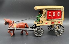 Antique Cast Iron Ice Wagon