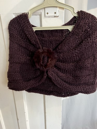 Women purple solid knit - purple,
