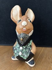 Pendelfin Uncle Soames Green Starburst Waistcoat