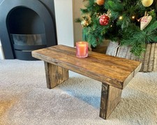 Small Rustic Stool/Low Coffee