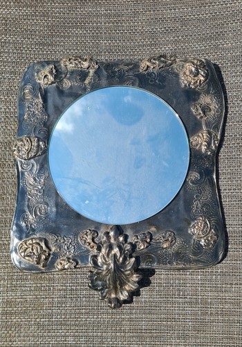 Vintage ceramic mirror - vintage,