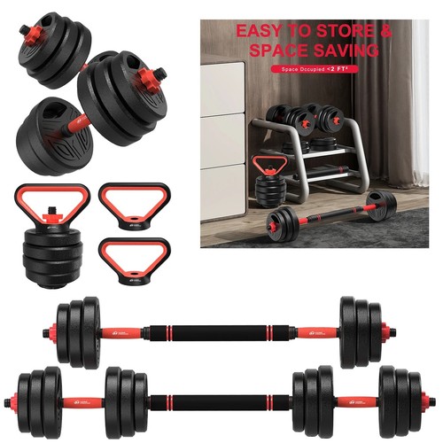 Adjustable dumbbell - 3-in-1, &