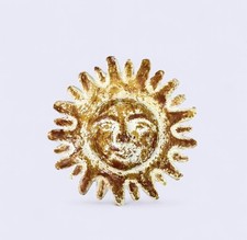 Vintage Terracotta Sun Face