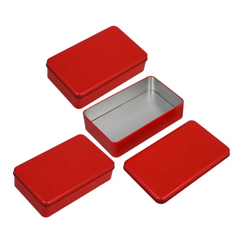 Set reusable red metal - of,