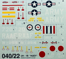 Decals : Bell UH-1B "Huey"